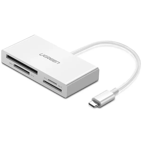 کارت خوان یوگرین مدل 40444 با کانکتور USB-C Ugreen 40444 Card Reader With USB-C Connector