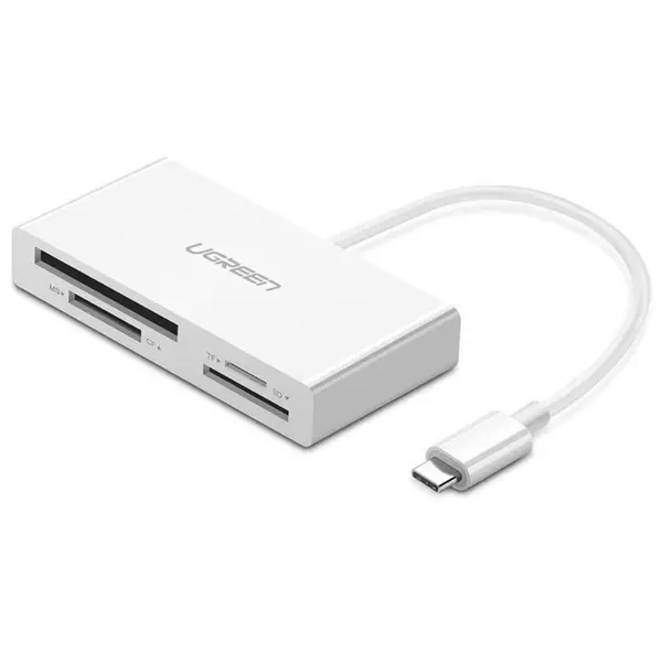 کارت خوان یوگرین مدل 40444 با کانکتور USB-C Ugreen 40444 Card Reader With USB-C Connector