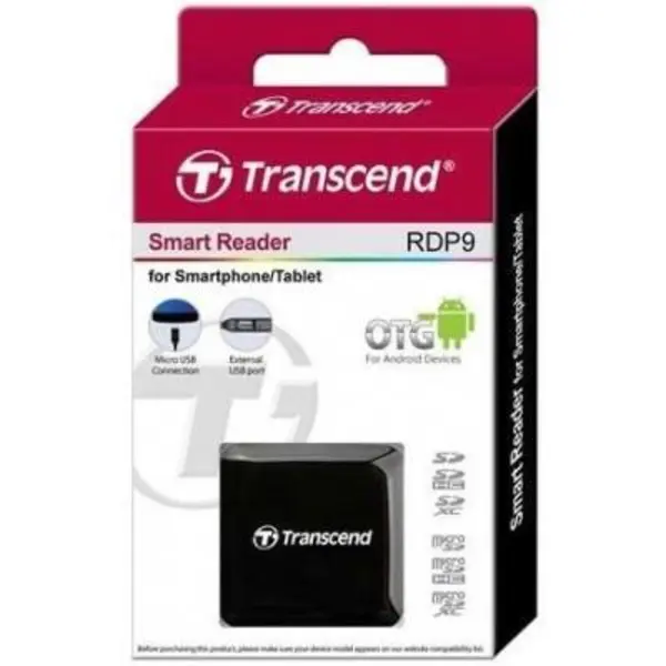 رم ریدر گوشی ترنسند مدل پی 9 Transcend RDP9 OTG Card Reader