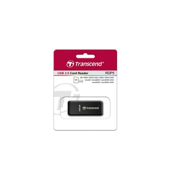 کارت خوان ترنسند مدل RDP5 با رابط USB 2.0 Transcend RDP5 USB 2.0 Card Reader