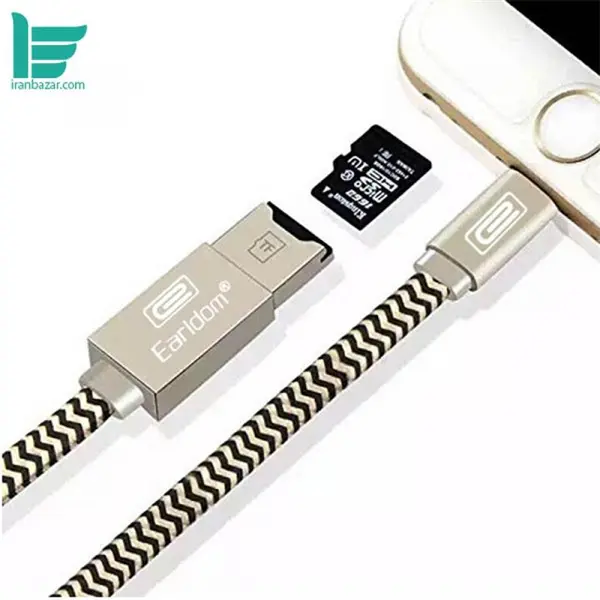 کابل مبدل TF Card به Lightning ارلدام مدل ET-OT23 Earldom Cable Connector TF Card to Lightning port ET-OT23