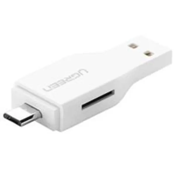 کارت خوان USB 2.0 و microUSB OTG یوگرین مدل 30358 Ugreen 30358 USB 2.0 And microUSB OTG Card Reader
