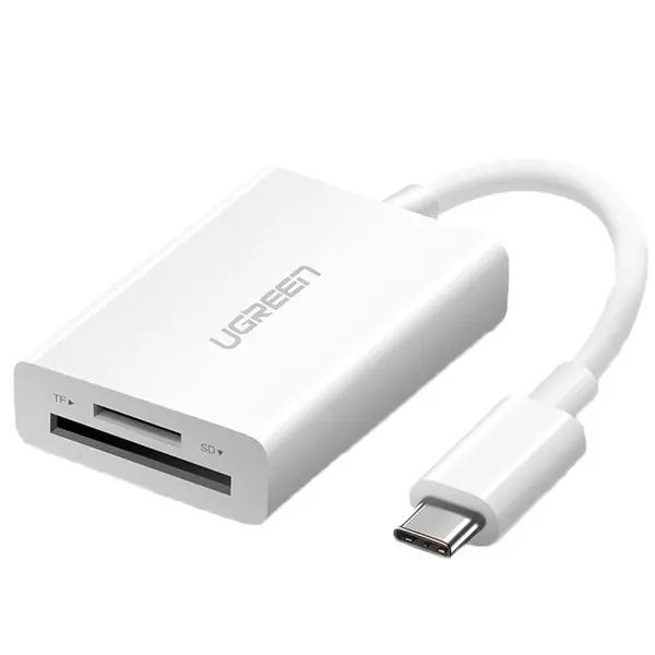 کارت خوان USB 3.1 تایپ C یوگرین مدل US235 Ugreen US235 USB 3.1 Type C Dual Slot Card Reader
