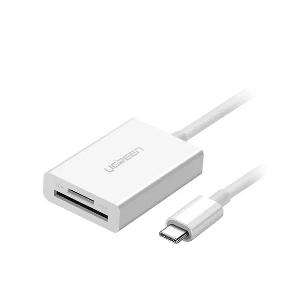 کارت خوان USB 3.1 تایپ C یوگرین مدل US235 Ugreen US235 USB 3.1 Type C Dual Slot Card Reader