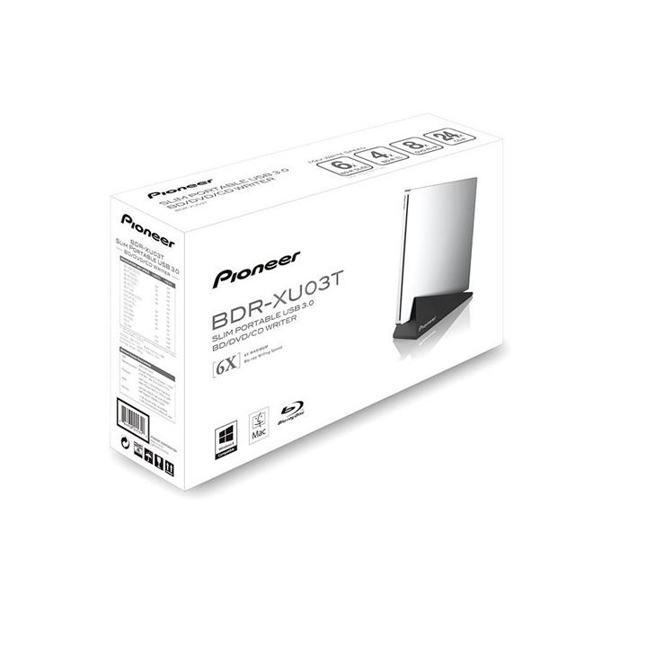 Pioneer BDR-XU03T 6x Magnesium Slim Slot USB 3.0 BD/DVD/CD Burner