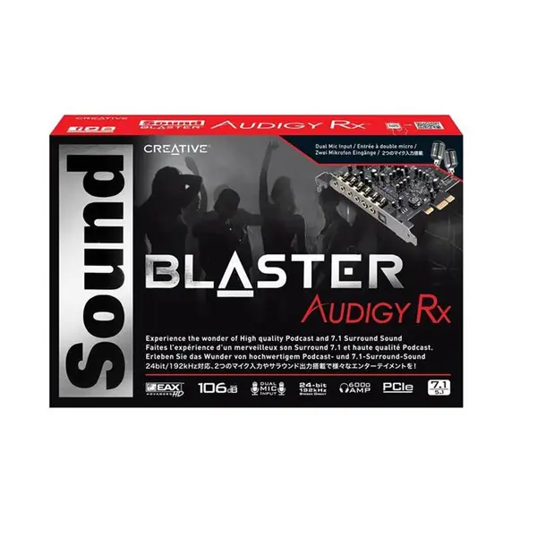 کارت صدای کریتیو 7.1 کانال آودیجی آر ایکس Sound Blaster Audigy RX 7.1 PCIe Sound Card - 5