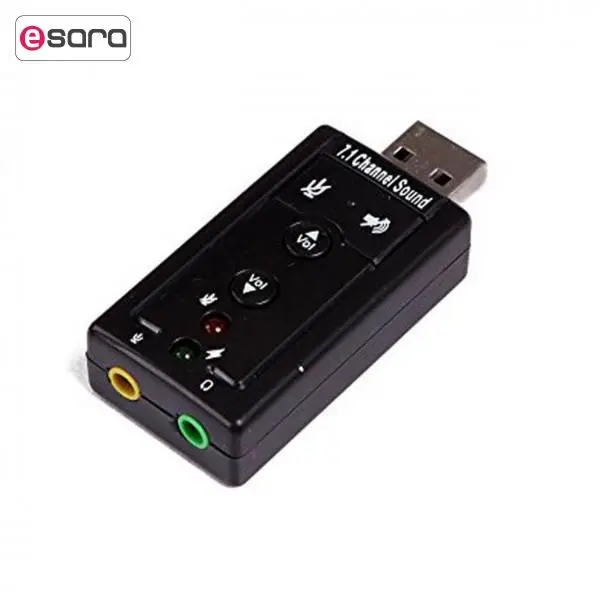 کارت صدا رویال مدل Chanel Sound 7.1 Sound Card Usb Royal Channel Sound 7.1