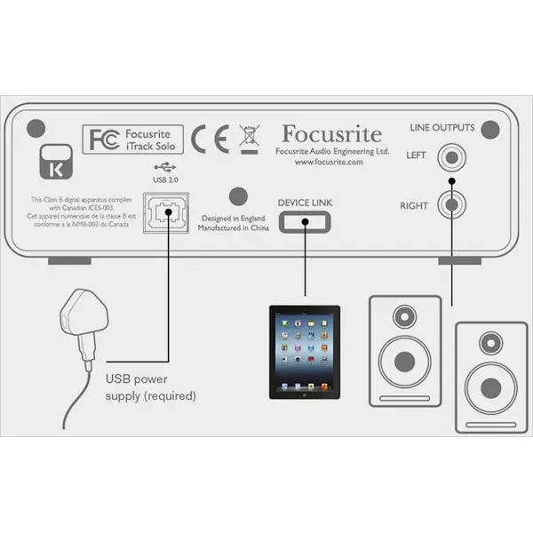 | کارت صدا فوکوسرایت Focusrite iTrack Solo