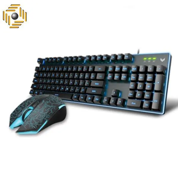 ماوس و کیبورد با سیم گیمینگ رپو مدل وی 100 اس RAPOO V100S Backlit Gaming Keyboard & Optical Gaming Mouse