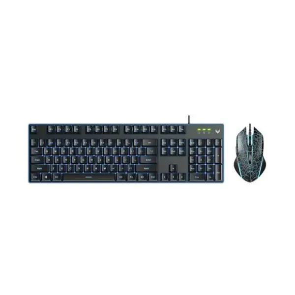 ماوس و کیبورد با سیم گیمینگ رپو مدل وی 100 اس RAPOO V100S Backlit Gaming Keyboard & Optical Gaming Mouse