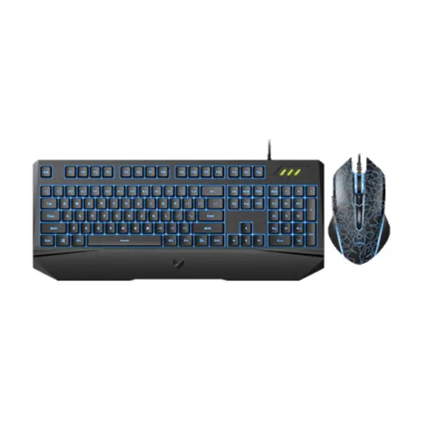 ماوس و کیبورد با سیم گیمینگ رپو مدل وی 100 اس RAPOO V100S Backlit Gaming Keyboard & Optical Gaming Mouse