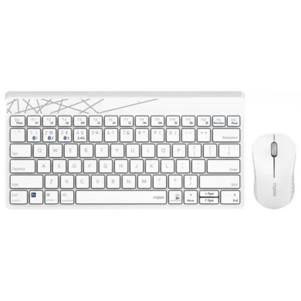 کیبورد و موس وایرلس رپو مدل 8000M Rapoo 8000M WIRELESS MOUSE AND KEYBOARD