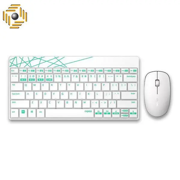 کیبورد و موس وایرلس رپو مدل 8000M Rapoo 8000M WIRELESS MOUSE AND KEYBOARD