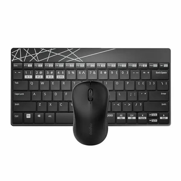 کیبورد و موس وایرلس رپو مدل 8000M Rapoo 8000M WIRELESS MOUSE AND KEYBOARD