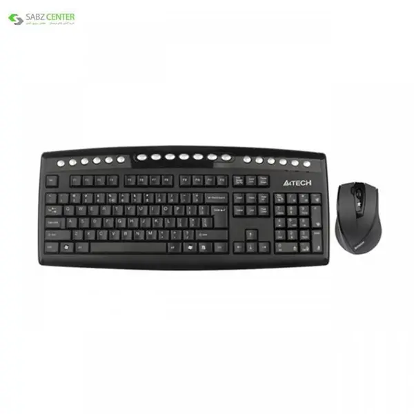 کیبورد و ماوس بی سیم ای فورتک مدل 9100FU - 3