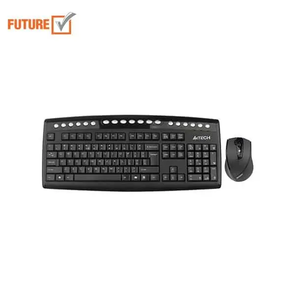 کیبورد و ماوس بی سیم ای فورتک مدل 9100FU - 2
