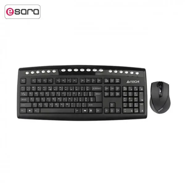 کیبورد و ماوس بی سیم ای فورتک مدل 9100FU - 4