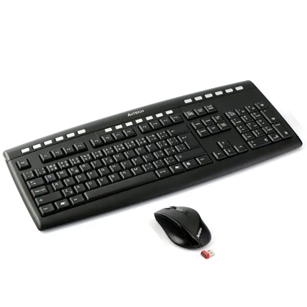 کیبورد و موس بی سیم ای فورتک 9200F A4tech 9200F Wierless Keyboard and Mouse