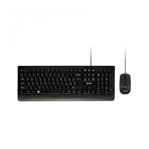 کیبورد و ماوس بیاند مدل BMK-2900 Combo با حروف فارسی Beyond BMK2900 Wired Keyboard and Mouse With Persian Letters