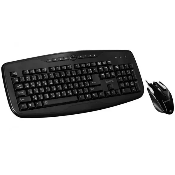 کیبورد و ماوس باسیم بیاند مدل FCM-6145 Beyond FCM-6145 Wired Keyboard and Mouse