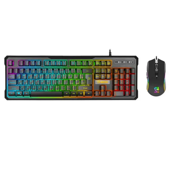 کیبورد و موس گیمینگ گرین GREEN GKM605 RGB