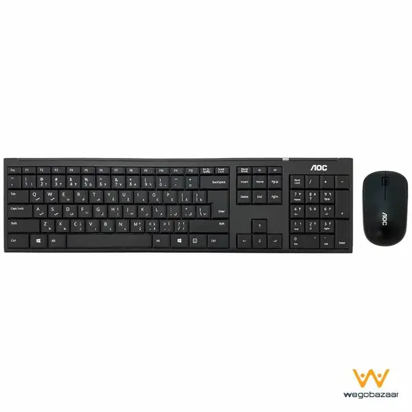 کیبورد و ماوس بی سیم ای او سی مدل KM200 AOC KM200 Wireless Keyboard And Mouse