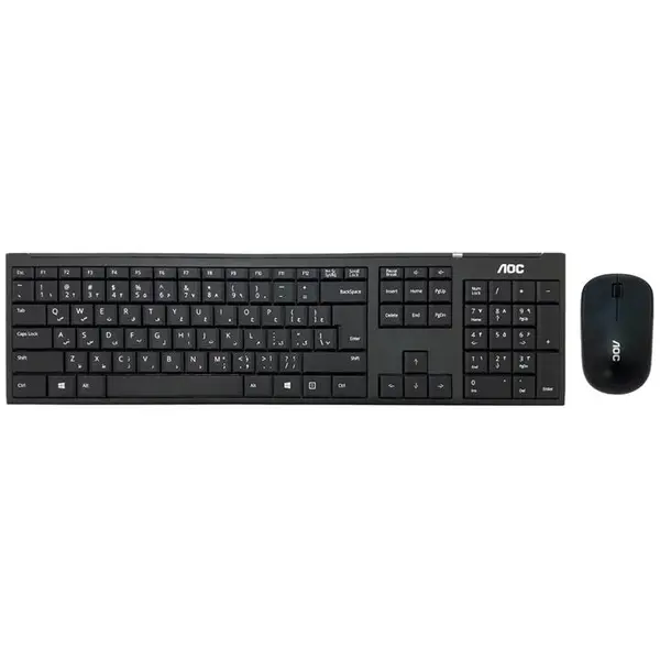 کیبورد و ماوس بی سیم ای او سی مدل KM200 AOC KM200 Wireless Keyboard And Mouse