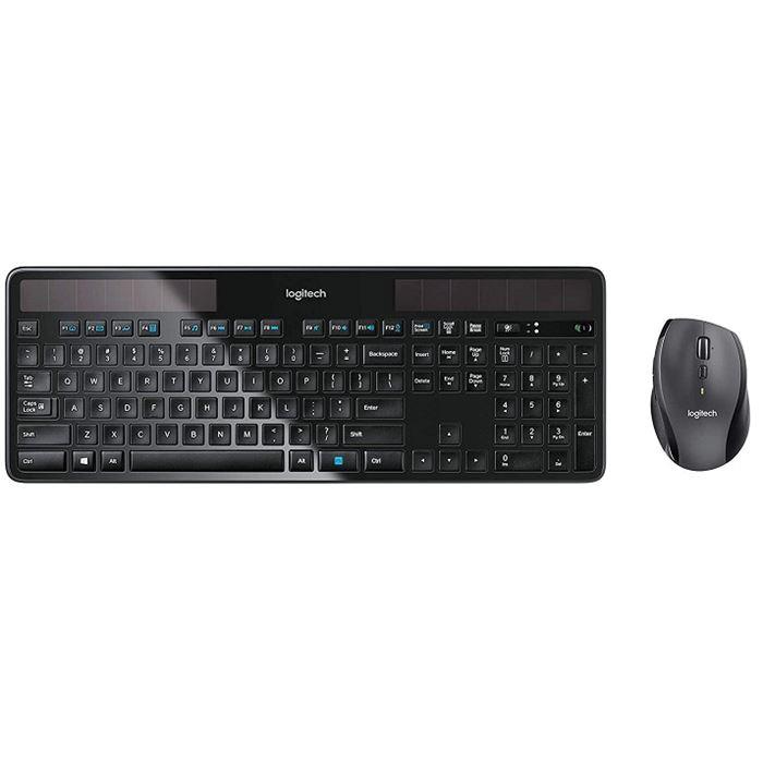 MK750 Wireless Solar Keyboard and Wireless Marathon Mouse Combo