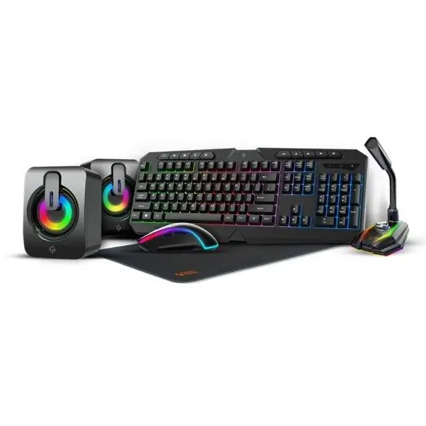 ست گیمینگ کیبورد، اسپیکر، میکروفون، ماوس، ماوس پد پرودو PDX215 Porodo PDX215 5 in 1 Ultimate Gaming Kit