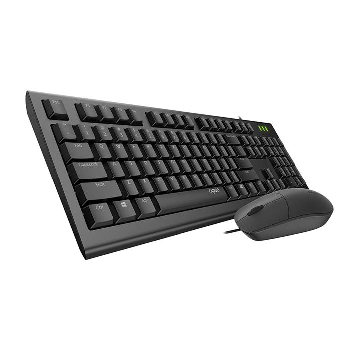 RAPOO X125S Wired Optical Mouse & Keyboard Combo