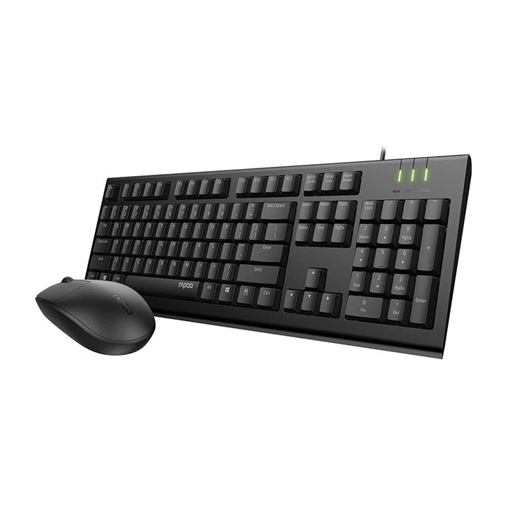 RAPOO X125S Wired Optical Mouse & Keyboard Combo