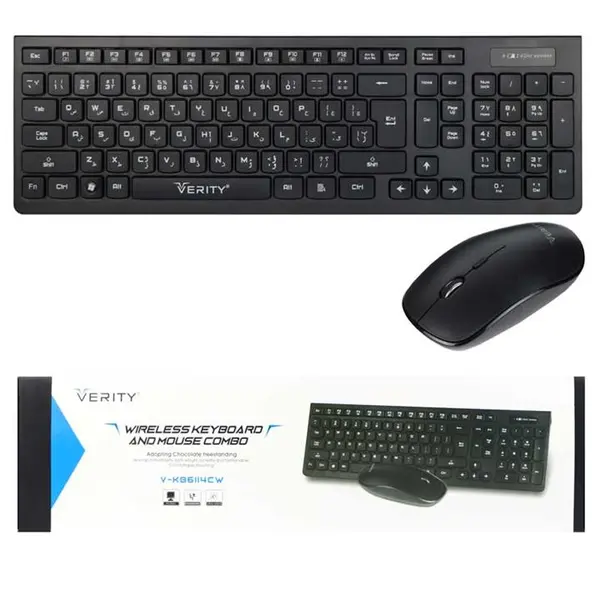 کیبورد و موس بی سیم Verity V-KB6114CW