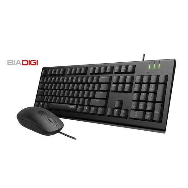 کیبورد و ماوس با سیم رپو مدل X120Pro X120Pro Wired Optical Mouse & Keyboard Combo