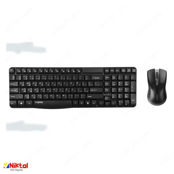 کیبورد و ماوس بی سیم رپو مدل X1800pro Rapoo Wireless X1800 Pro Keyboard & Mouse