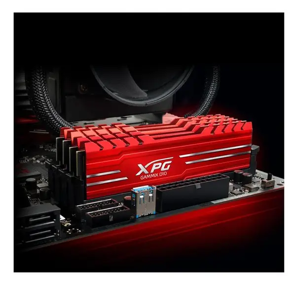 رم دسکتاپ ای دیتا مدل گیمیکس دی 10 با حافظه 4 گیگابایت و فرکانس 2666 مگاهرتز RAM ADATA XPG GAMMIX D10 DDR4 2666MHz CL16 - 4GB - 4