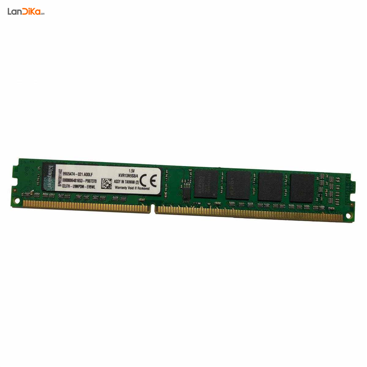 رم کامپیوتر کینگستون مدل 10600 DDR3 1333MHz ظرفیت 4 گیگابایت