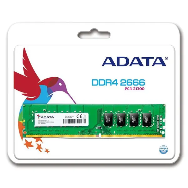 رم دسکتاپ ای دیتا پرایمر با حافظه 16 گیگابایت و فرکانس 2666 مگاهرتز ADATA Premier DDR4 16GB 2666MHz CL17 U-DIMM Desktop Ram - 2