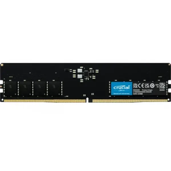 رم دسکتاپ 16 گیگابایت Crucial مدل CT16G56C46U5 DDR5 5600MHz Crucial CT16G56C46U5 16GB 1Ch DDR5 5600Mhz CL46 RAM