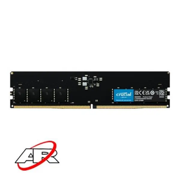 رم دسکتاپ کروشیال مدل 16GB DDR5 4800Mhz CL40 UDIMM Ram Crucial UDIMM 16GB DDR5 4800MHz