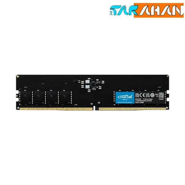 رم دسکتاپ کروشیال مدل 16GB DDR5 4800Mhz CL40 UDIMM Ram Crucial UDIMM 16GB DDR5 4800MHz