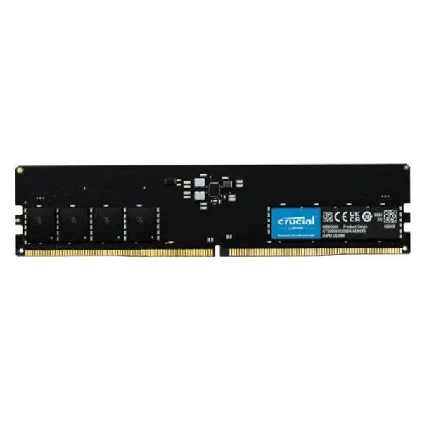 رم دسکتاپ کروشیال مدل 16GB DDR5 4800Mhz CL40 UDIMM Ram Crucial UDIMM 16GB DDR5 4800MHz