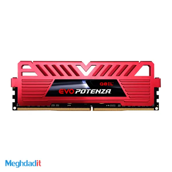 رم کامپیوتر 16 گیگابایت Geil EVO POTENZA مدل GPR416GB3200C16ASC GEIL EVO POTENZA DDR4 16GB 3200MHz CL16 Single Channel Desktop RAM