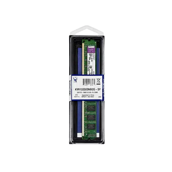 رم کینگستون 2 گیگابایت فرکانس 1333 مگاهرتز KingSton KVR DDR3 2GB 1333MHz CL9 DIMM Desktop RAM - 2