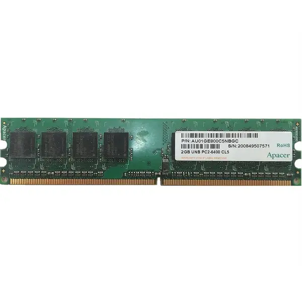 رم کامپیوتر اپیسر با ظرفیت 2 گیگابایت و فرکانس 800 مگاهرتز Apacer PC2-6400 2GB DDR2 800MHz CL5 Single Channel Desktop RAM - 3