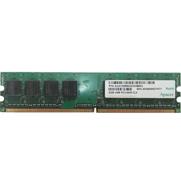 رم کامپیوتر اپیسر با ظرفیت 2 گیگابایت و فرکانس 800 مگاهرتز Apacer PC2-6400 2GB DDR2 800MHz CL5 Single Channel Desktop RAM - 5