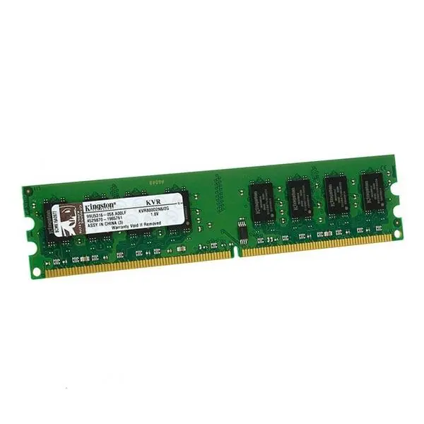 رم کامپیوتر کینگستون مدل کی وی آر با ظرفیت 2 گیگابایت KingSton KVR CL6 2GB DDR2 800MHz DIMM 16 Chip Desktop RAM - 2