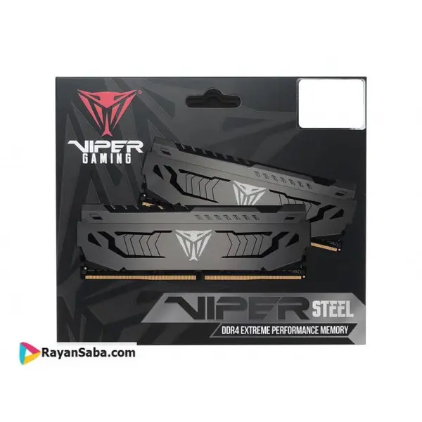 رم پاتریوت وایپر استیل 32 گیگابایت دو کاناله Patriot Viper Steel 32GB 2 x 16GB DDR4 3200Mhz Memory Dual Channel - 2