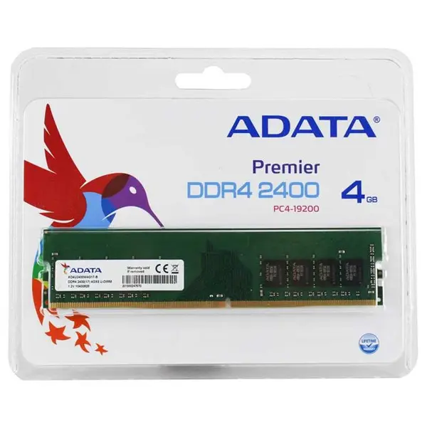 رم دسکتاپ ای دیتا پرایمر با ظرفیت 4 گیگابایت و فرکانس 2400 مگاهرتز ADATA Premier DDR4 4GB 2400MHz CL17 U-DIMM Desktop Ram - 3