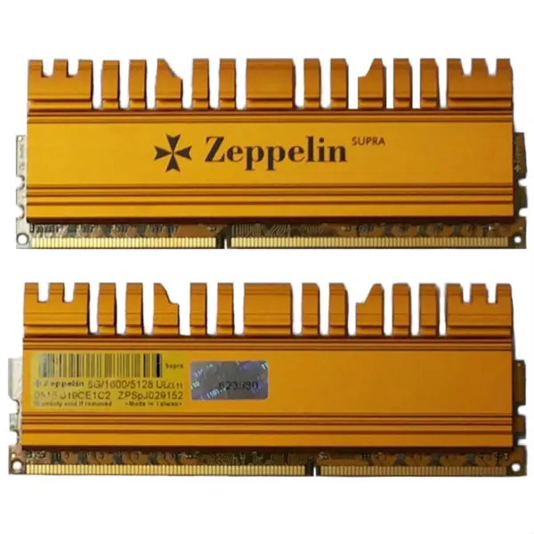 رم زپلین 8 گیگابایت باس 1600 مگاهرتز Zeppelin Supra 8GB DDR3 1600MHz CL11 DIMM RAM