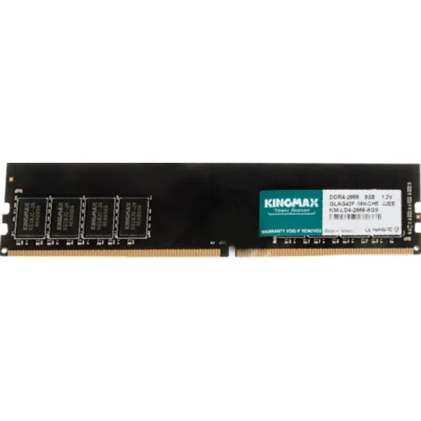 رم کامپیوتر 8 گیگابایت DDR4 تک کاناله 2400 2666 مگاهرتز Kingmax مدل GLAG42F Kingmax 8GB DDR4 2666Mhz CL19 RAM